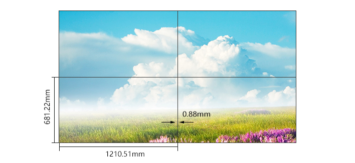 55寸0.88mm液晶拼接屏